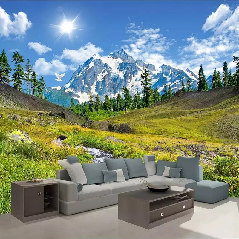 3D Printing Foto - Snow Mountain Plateau Natural Scenery 3D