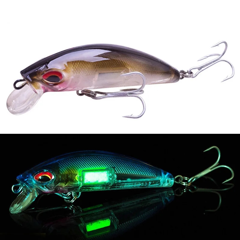 3D Printing Lure - 3D Eyes Luminous Minnow Fishing Lures