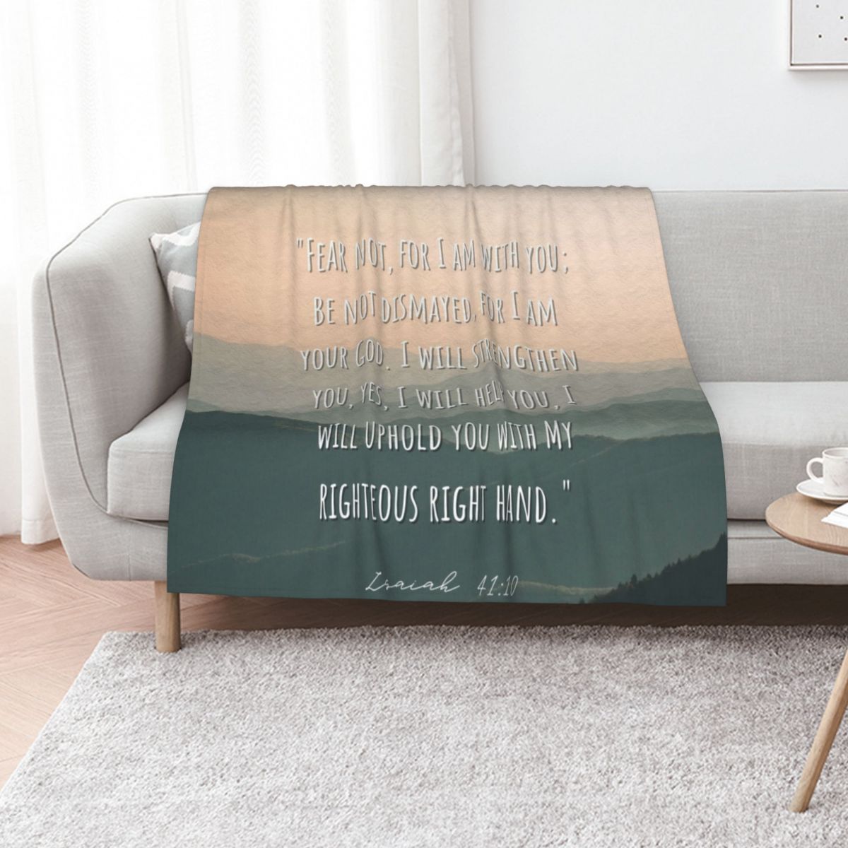 3D Printing Verse - Christian Bible Verse Throw Blanket Flannel
