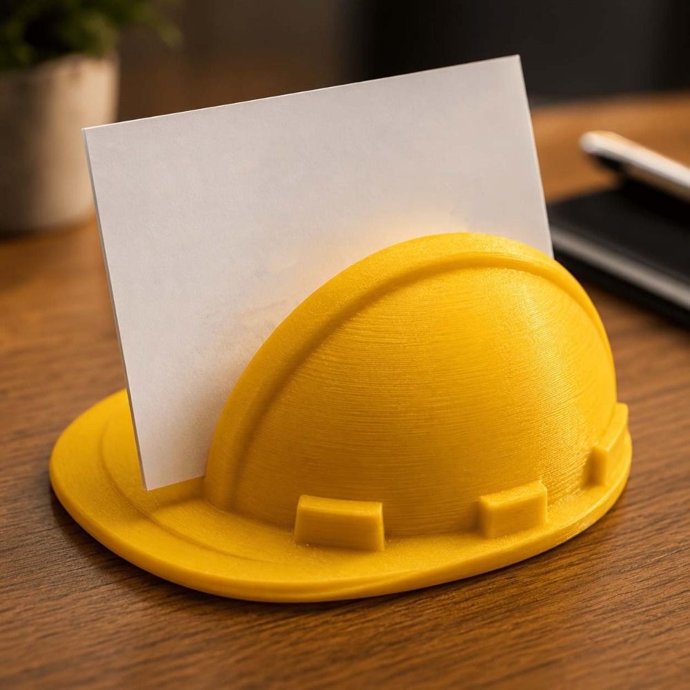 3D Printing Desk - 3D Printed Card Holder Vibrant Color