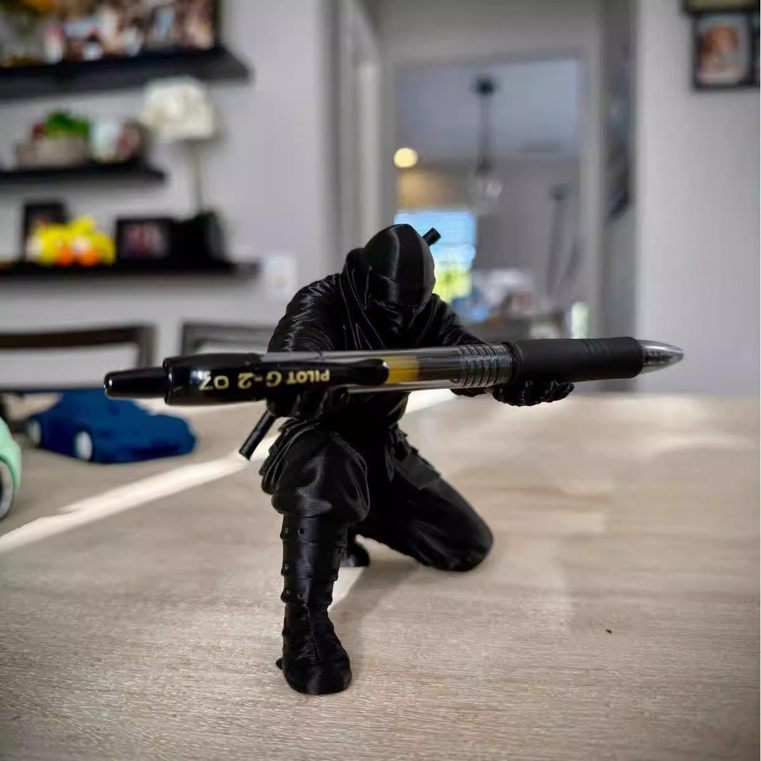 3D Printing Desk - 3d‑Printed Ninja Pen Holder Creative Desktop
