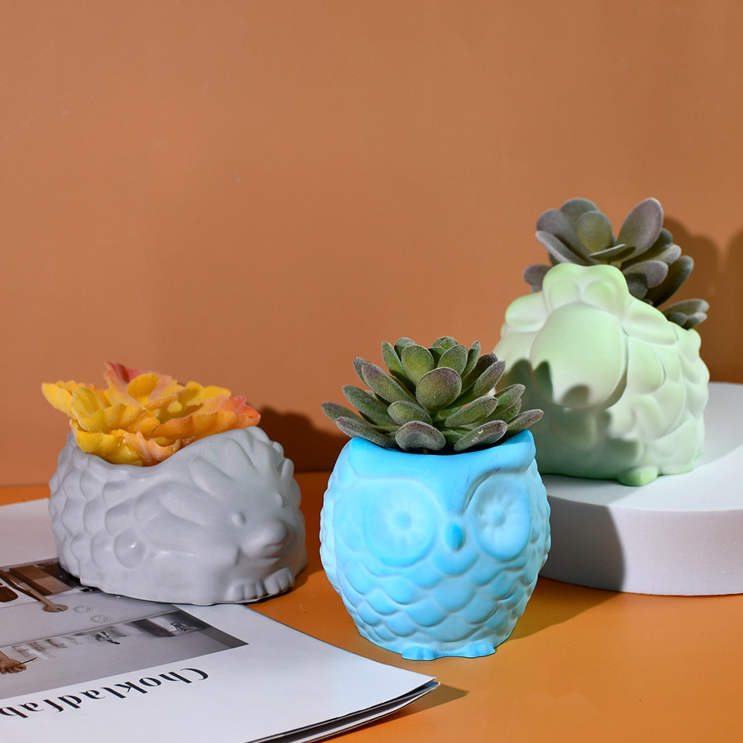 3D Animal Flower Pot Silicone  - 3D Printing Epoxy Resin ulasan dan harga