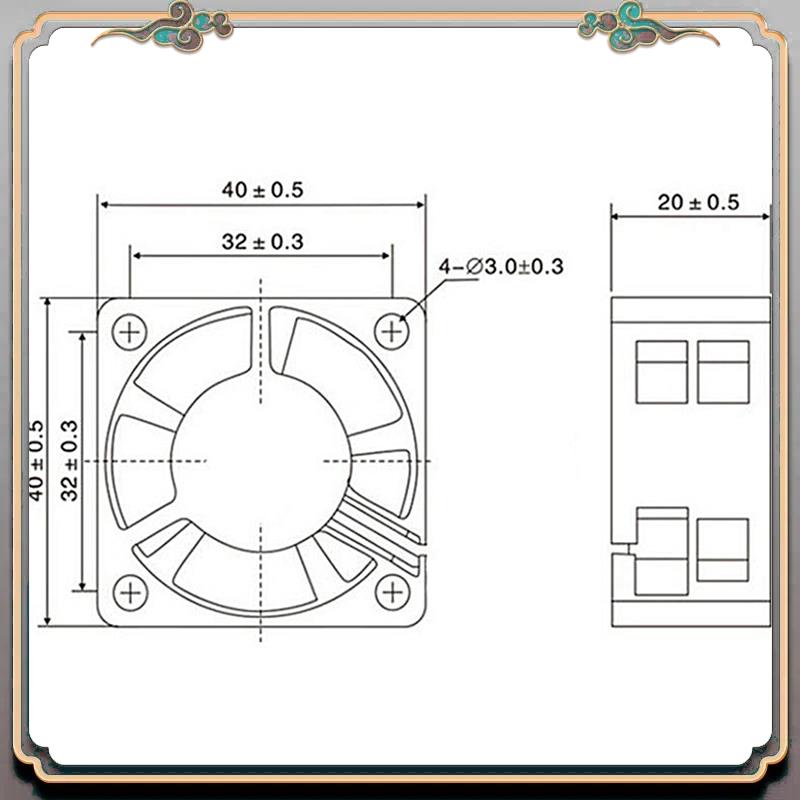 Durable 3X 3D Part Of Printer  - Cooling Fan 40Mm 3D ulasan dan harga