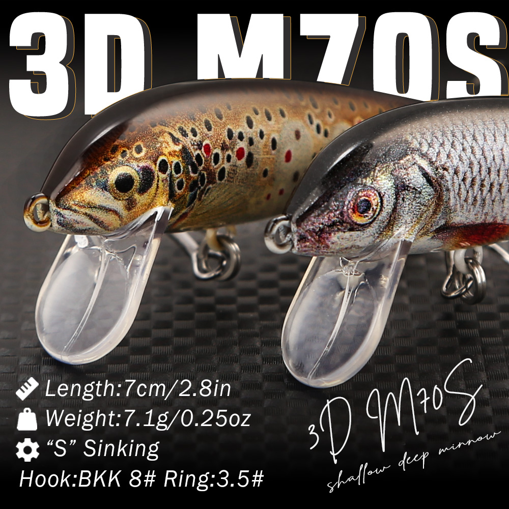 B&U Fishing Lures Sinking Minn - 3D Printing Lure ulasan dan harga