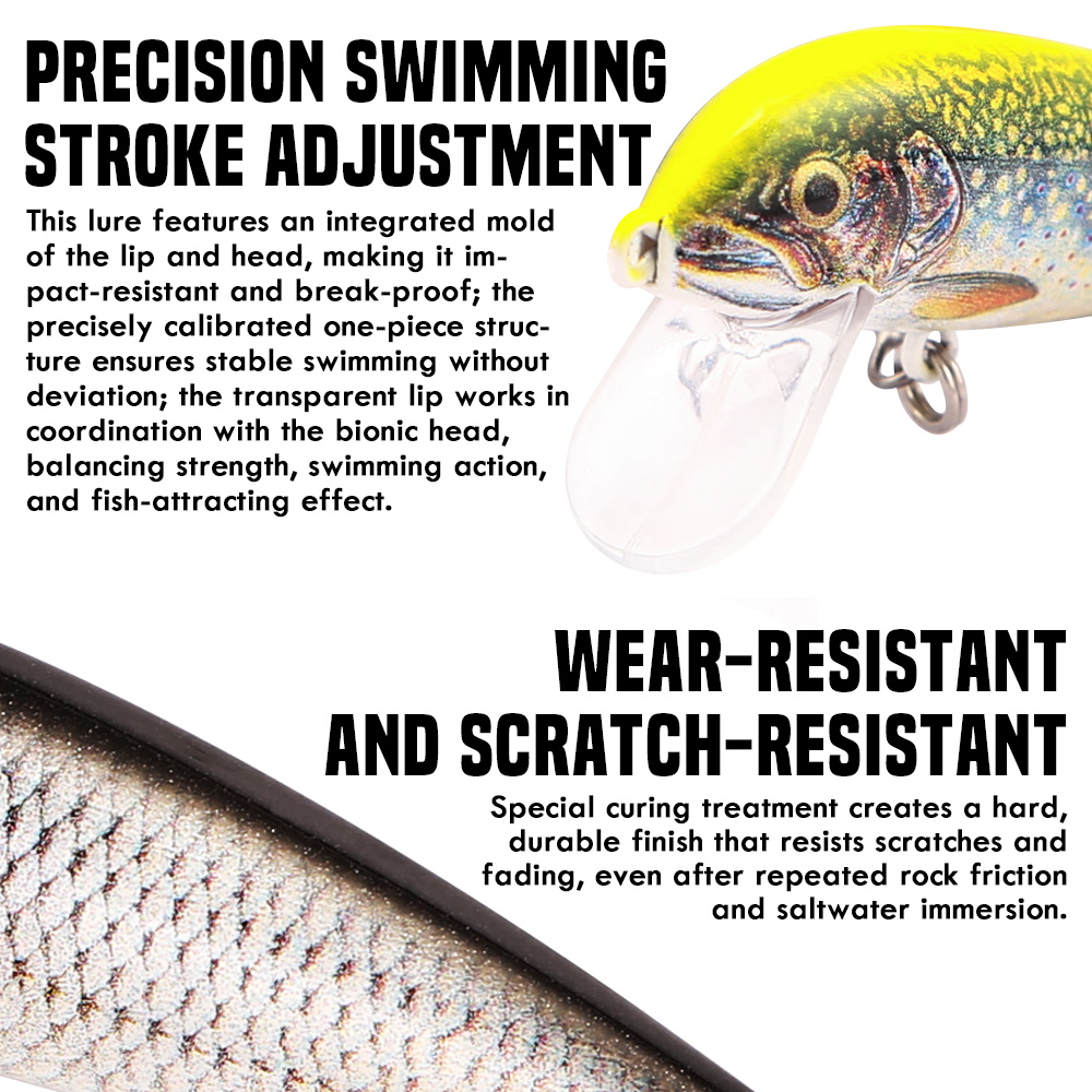 B&U Fishing Lures Sinking Minn - 3D Printing Lure ulasan dan harga