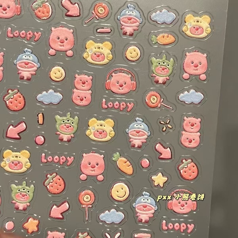 Loopy 3D embossed sticker, tra - 3D Printing Design ulasan dan harga