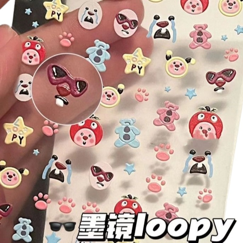 Loopy 3D embossed sticker, tra - 3D Printing Design ulasan dan harga
