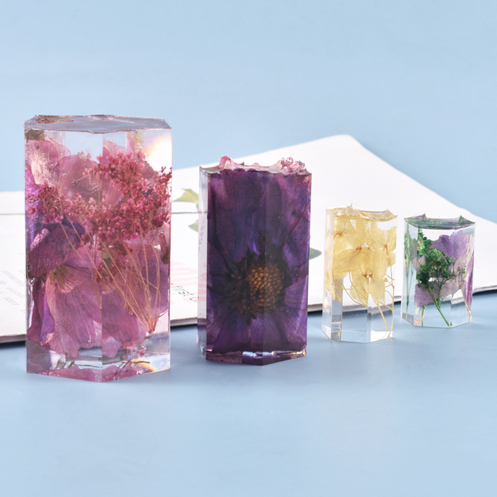 Cylinder Silicone Mold Hexagon - 3D Printing Epoxy Resin ulasan dan harga