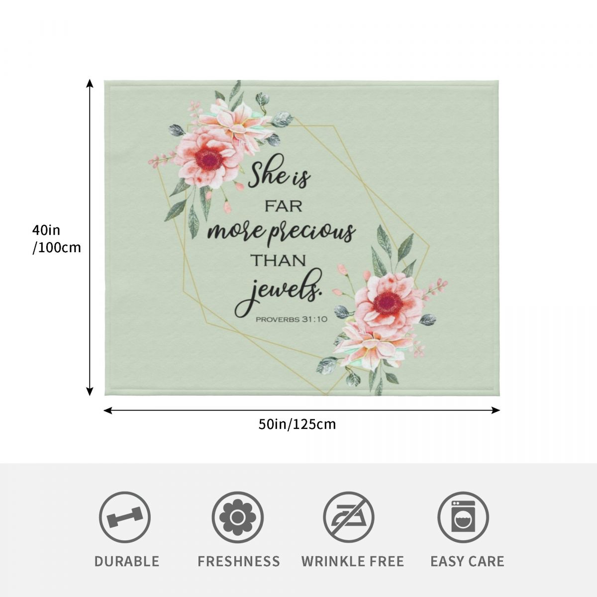 Bible verse, she is far more p - 3D Printing Verse ulasan dan harga