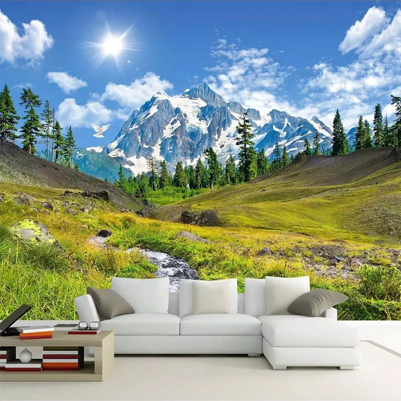 Snow Mountain Plateau Natural  - 3D Printing Foto ulasan dan harga