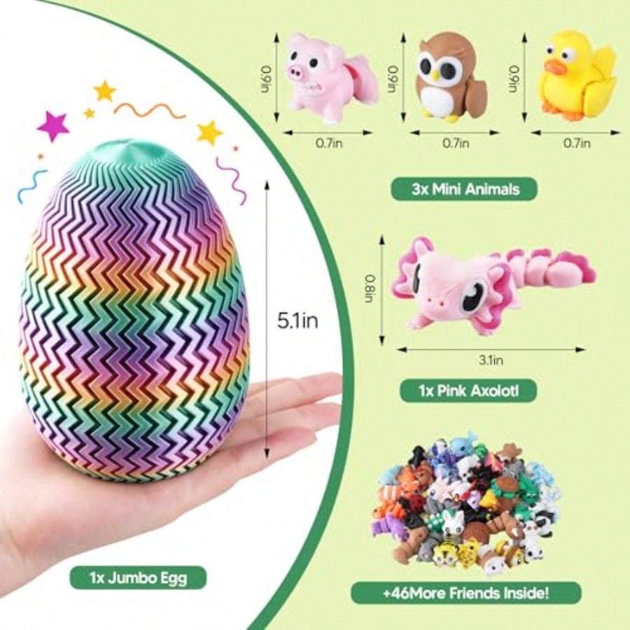 New 51PCS 3D Printed Animals E - 3D Printing Desk ulasan dan harga