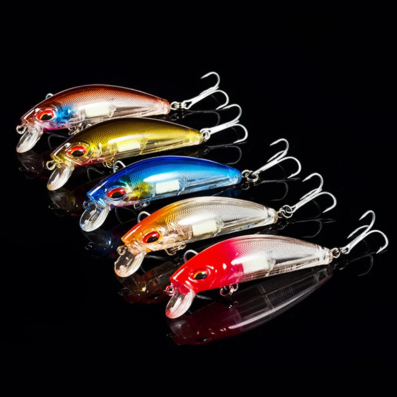 3D Eyes Luminous Minnow Fishin - 3D Printing Lure ulasan dan harga