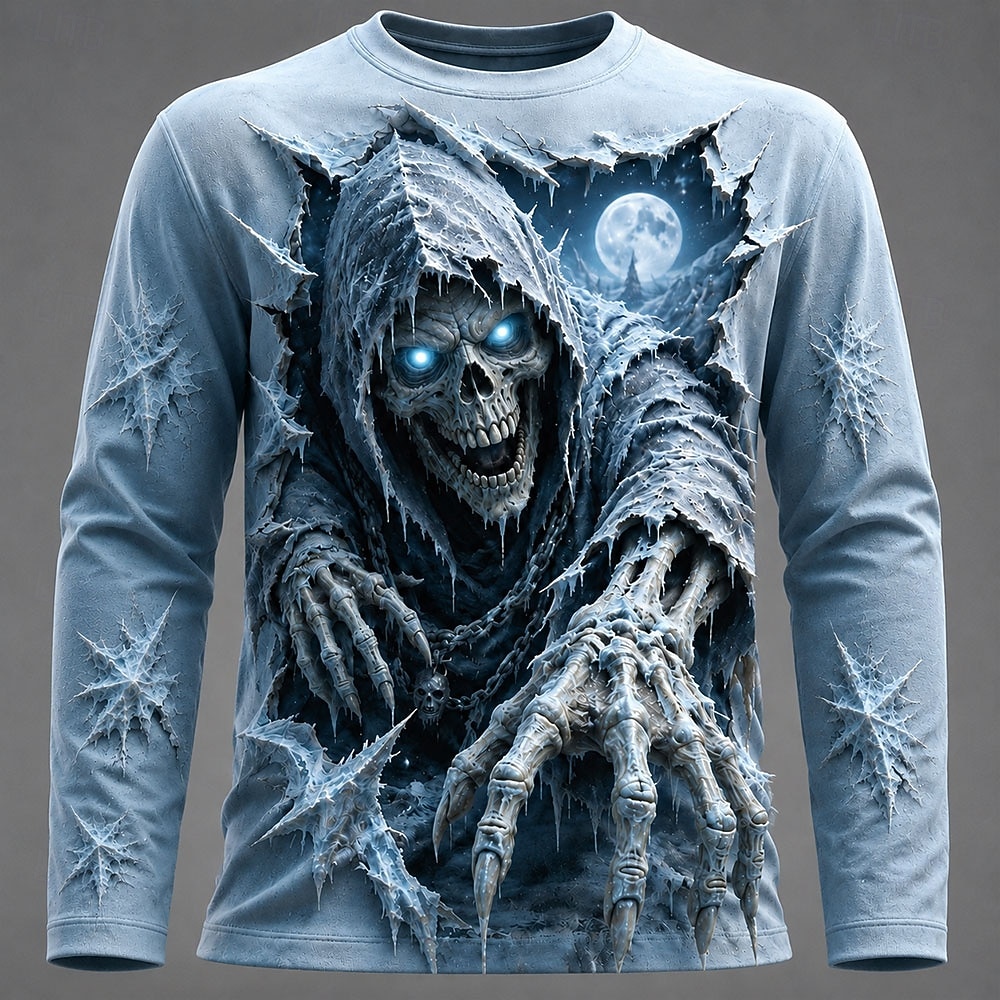 Halloween Men 3D Graphic Print - 3D Printing Jersey ulasan dan harga