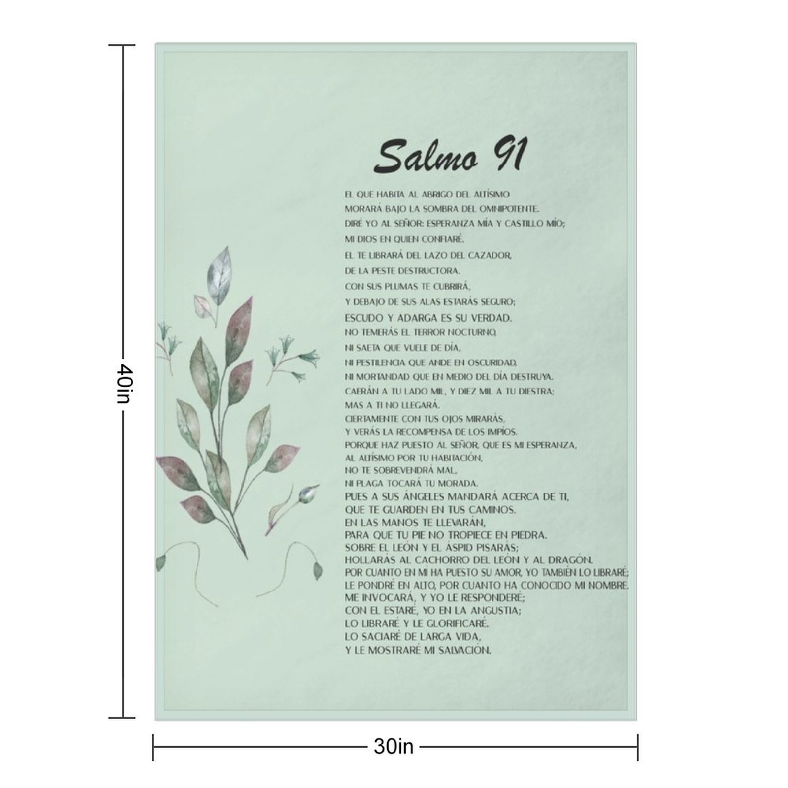 Salmo 91, Spanish Bible Verse  - 3D Printing Verse ulasan dan harga