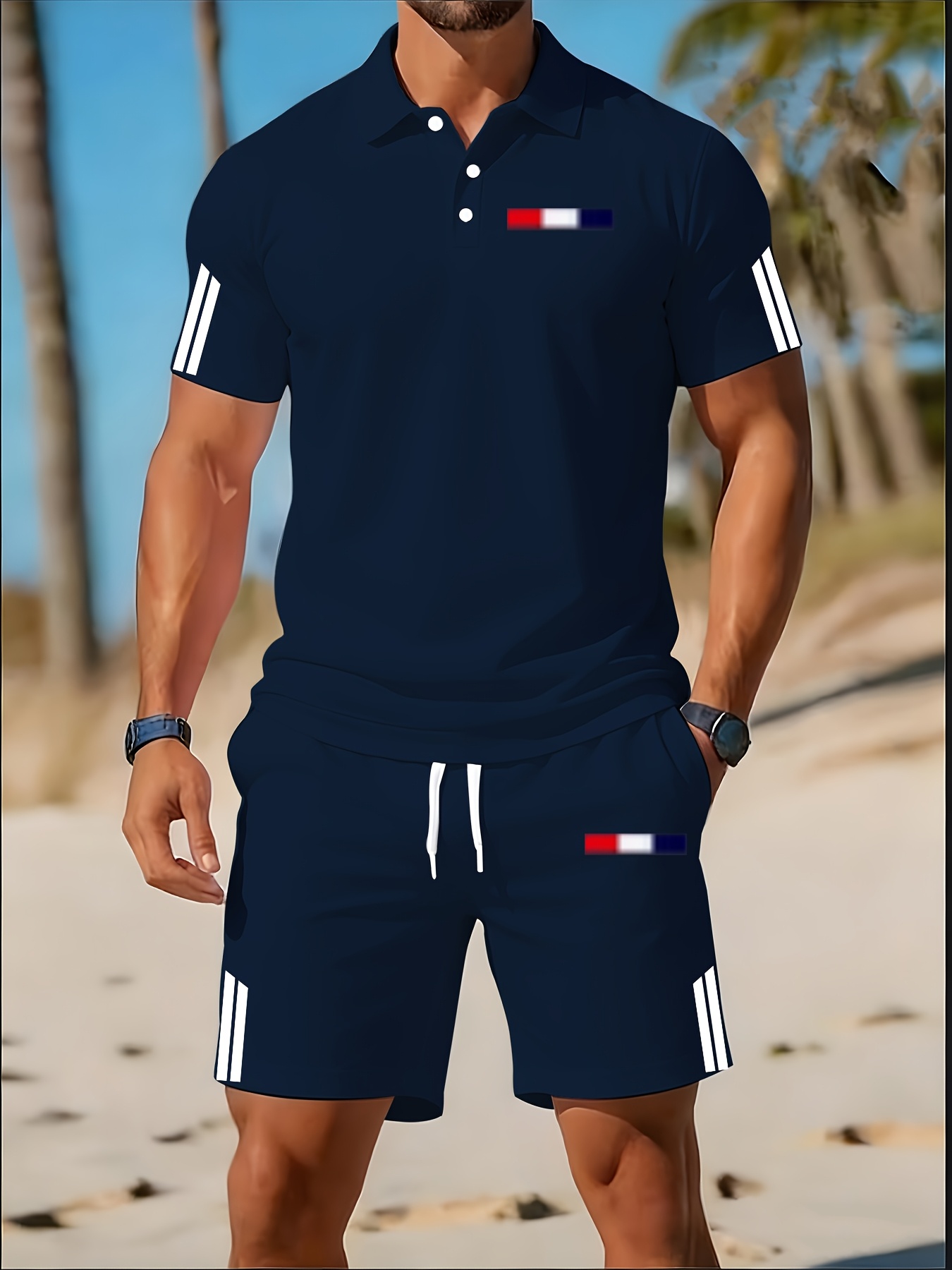 2026 Summer Men's Polo Shirt S - 3D Printing Design ulasan dan harga