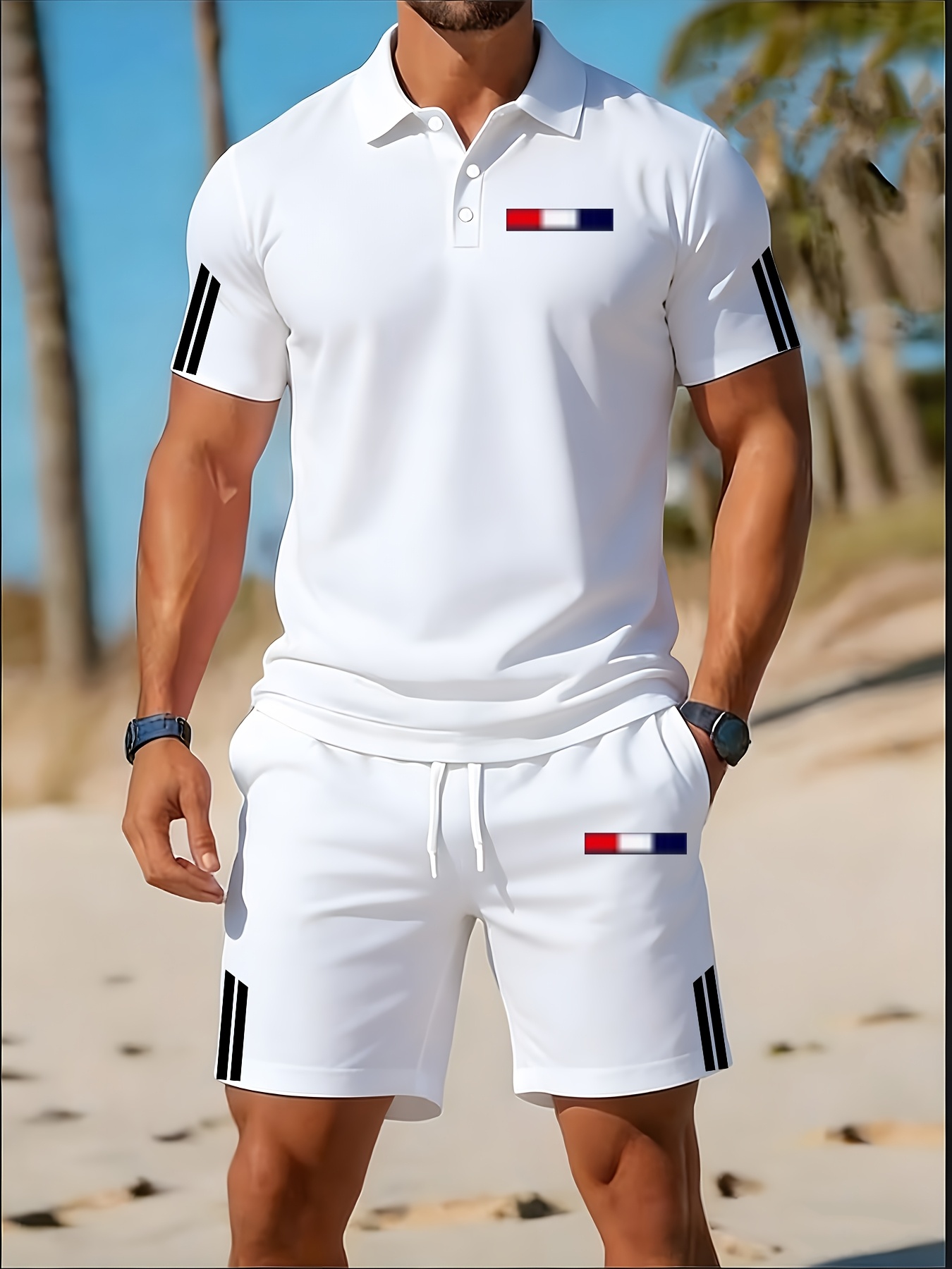 2026 Summer Men's Polo Shirt S - 3D Printing Design ulasan dan harga