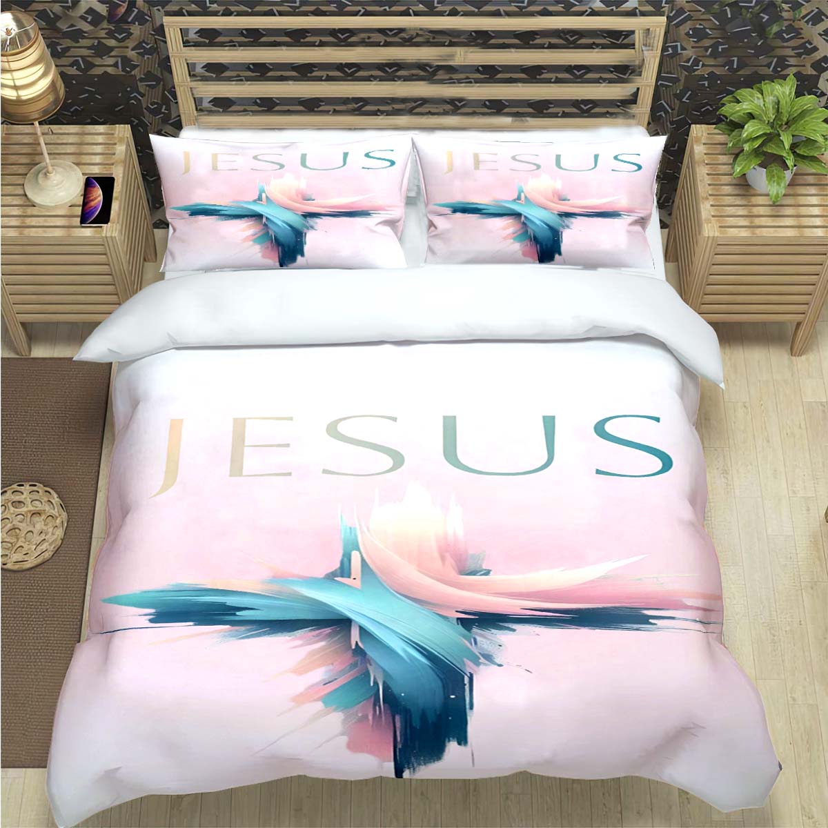 Hot Bible Verses Jesus Print B - 3D Printing Verse ulasan dan harga