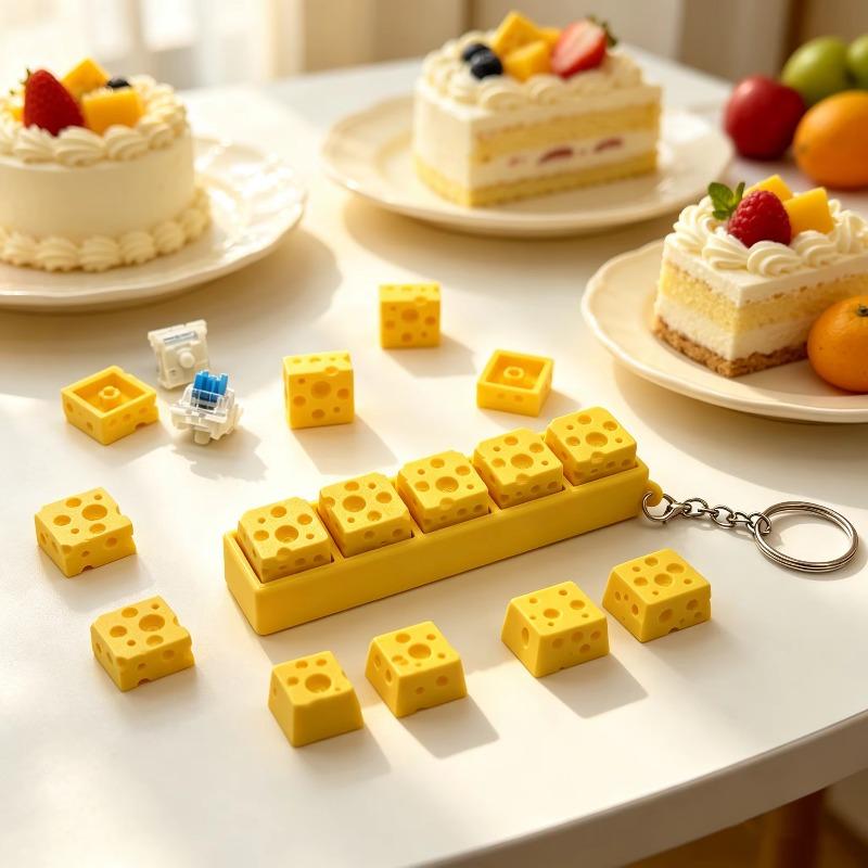 3D Printed Cheese Keychain Key - 3D Printing Stainless Steel ulasan dan harga