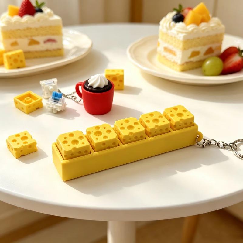 3D Printed Cheese Keychain Key - 3D Printing Stainless Steel ulasan dan harga