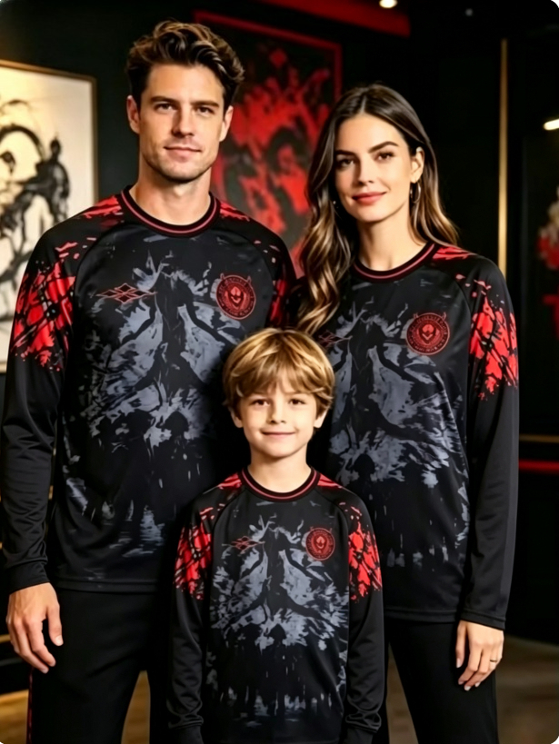 Black demon silhouette 3D prin - 3D Printing Jersey ulasan dan harga
