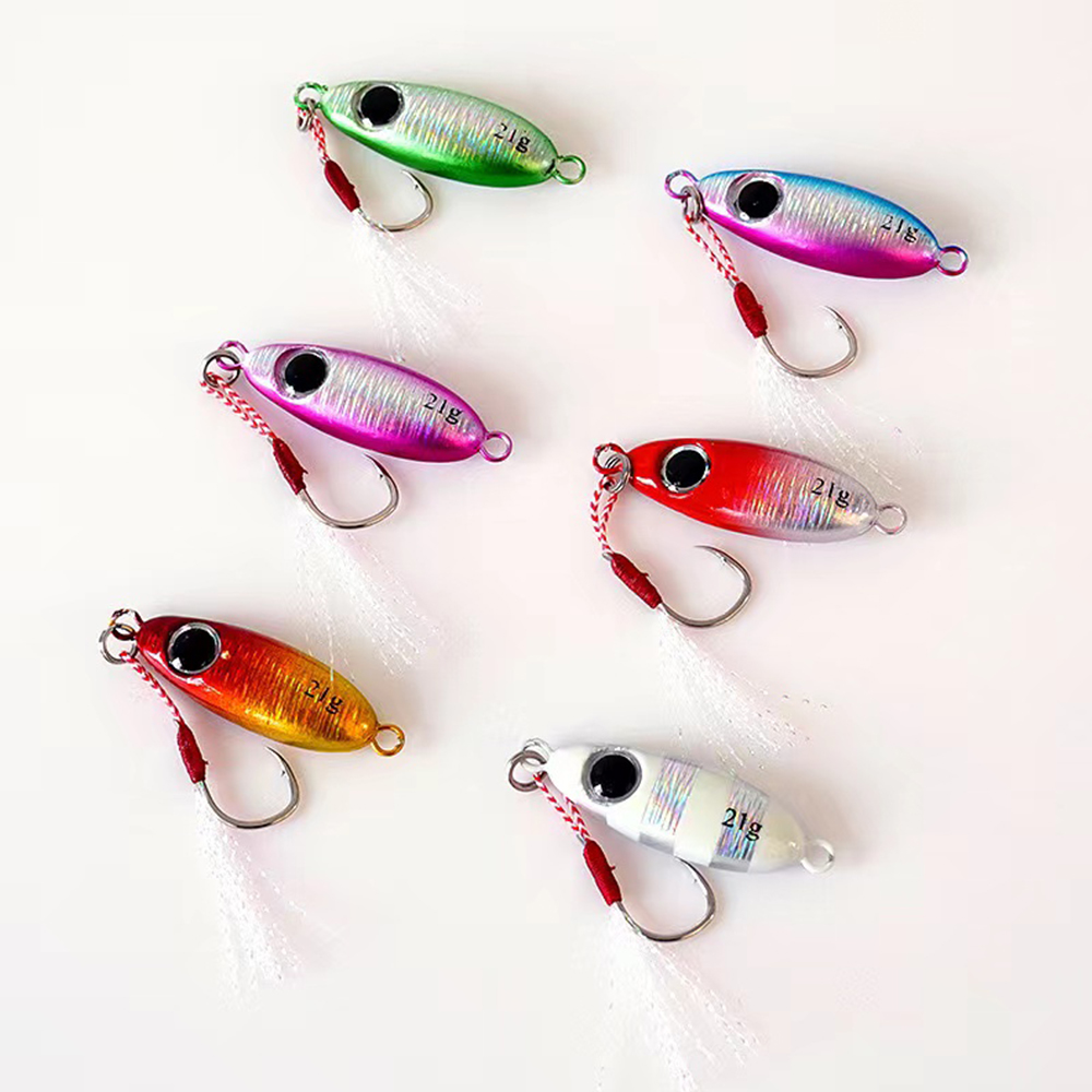 6pcs Micro Metal Jigging Fishi - 3D Printing Lure ulasan dan harga
