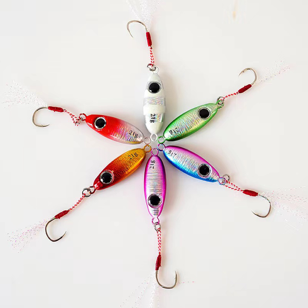 6pcs Micro Metal Jigging Fishi - 3D Printing Lure ulasan dan harga