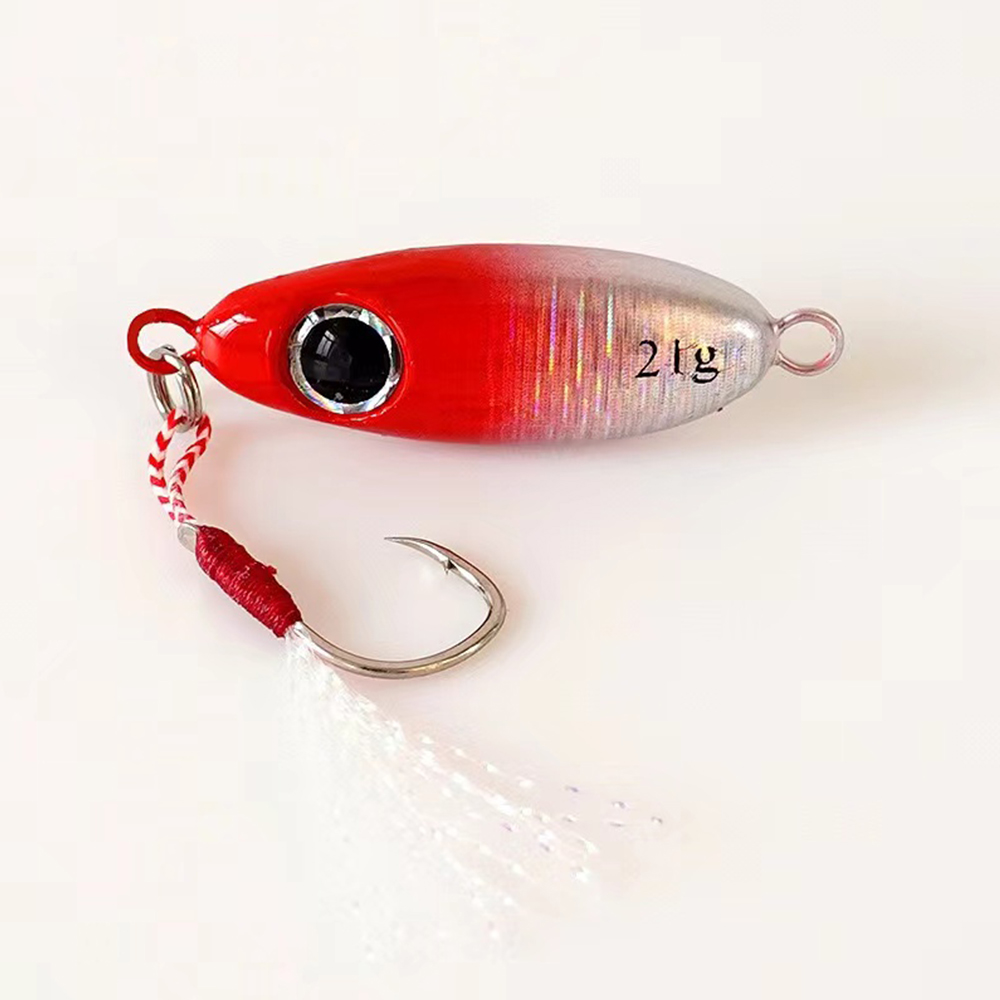 6pcs Micro Metal Jigging Fishi - 3D Printing Lure ulasan dan harga