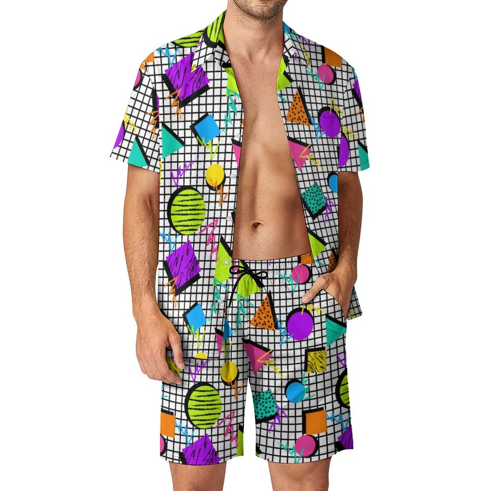 Summer Irregular Geometric 3D  - 3D Printing Jersey ulasan dan harga