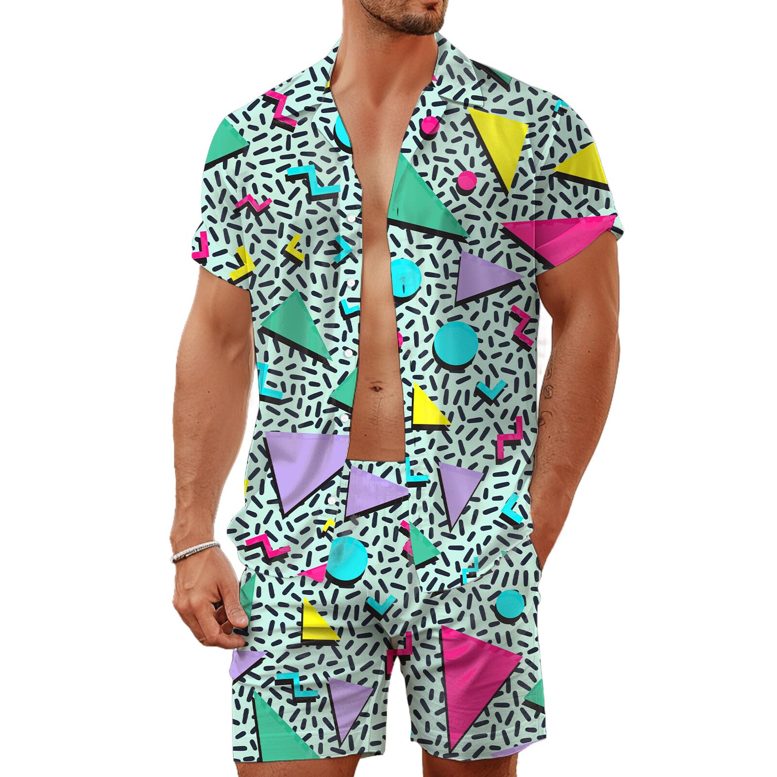 Summer Irregular Geometric 3D  - 3D Printing Jersey ulasan dan harga