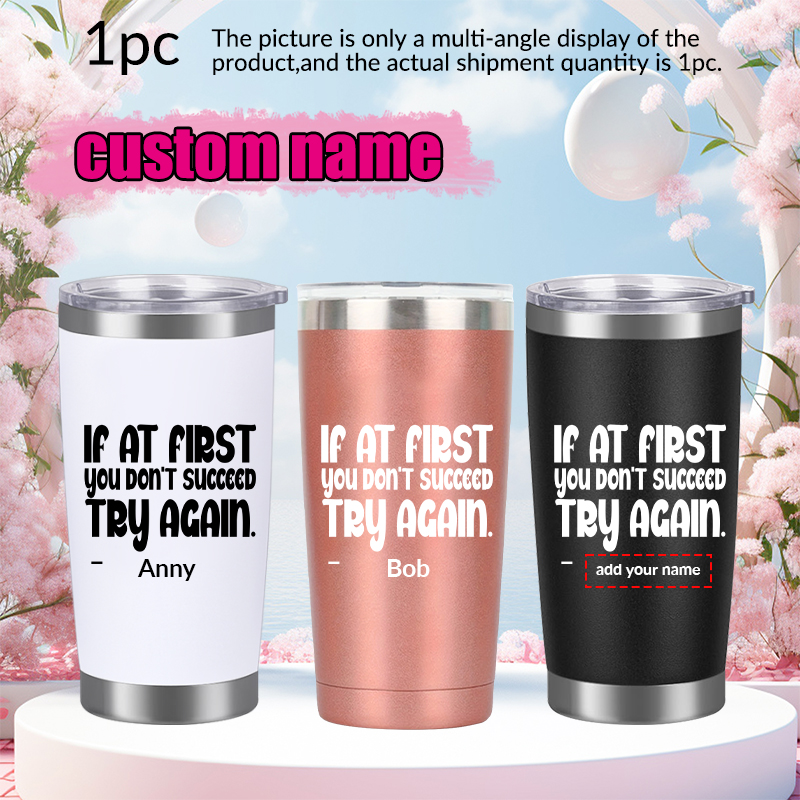 1pc Customized Name 20oz Car C - 3D Printing Stainless Steel ulasan dan harga