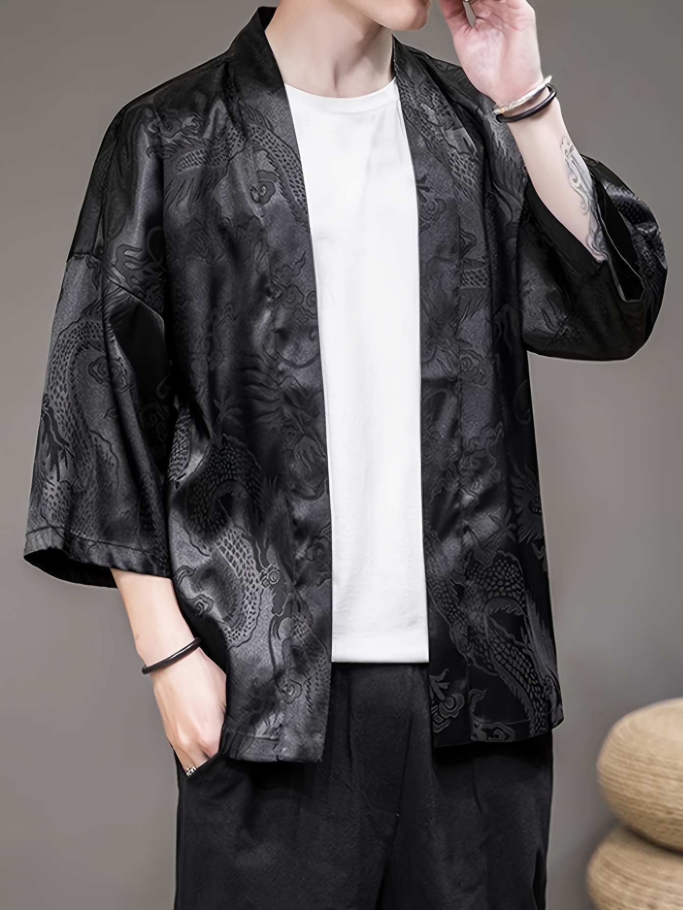 2026 Summer Men's Kimono 3D Pr - 3D Printing Design ulasan dan harga