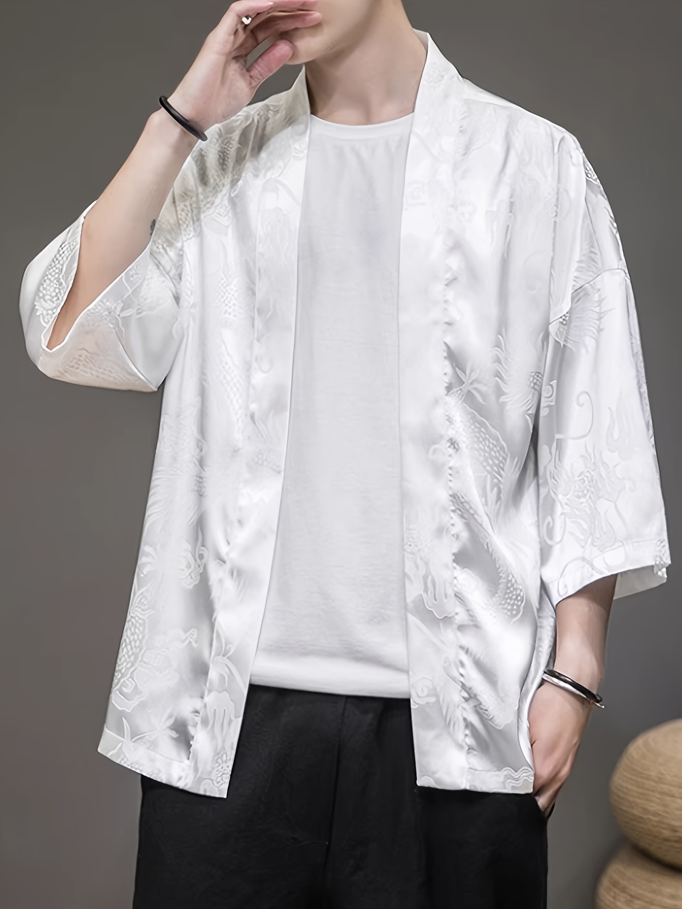 2026 Summer Men's Kimono 3D Pr - 3D Printing Design ulasan dan harga