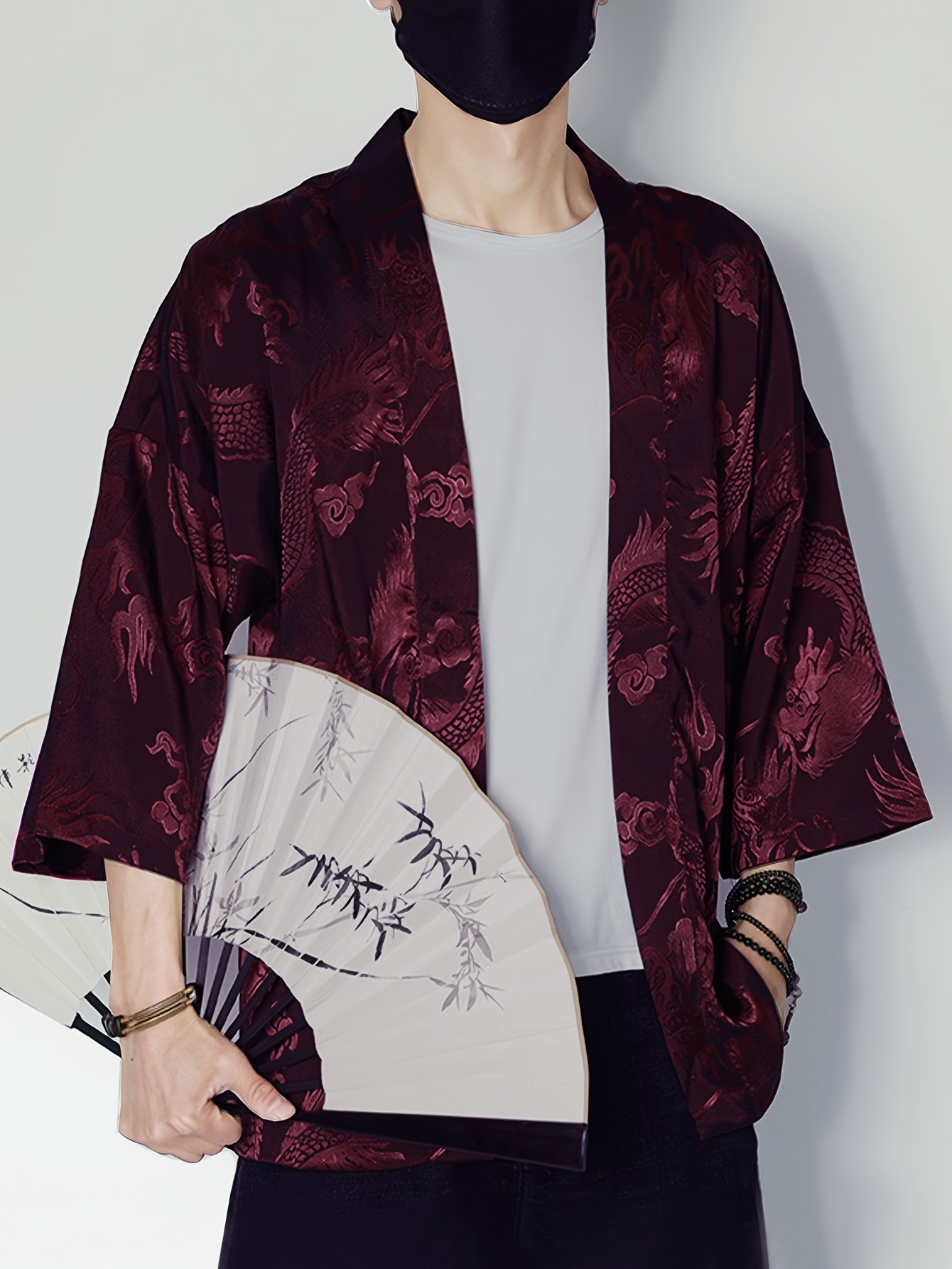 2026 Summer Men's Kimono 3D Pr - 3D Printing Design ulasan dan harga