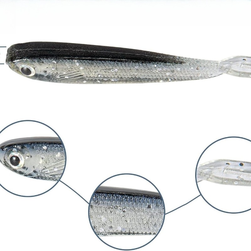 10/20/30Pcs Split Tail Minnow  - 3D Printing Lure ulasan dan harga