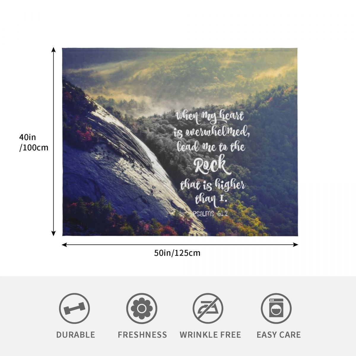 When my Heart is Overwhelmed B - 3D Printing Verse ulasan dan harga