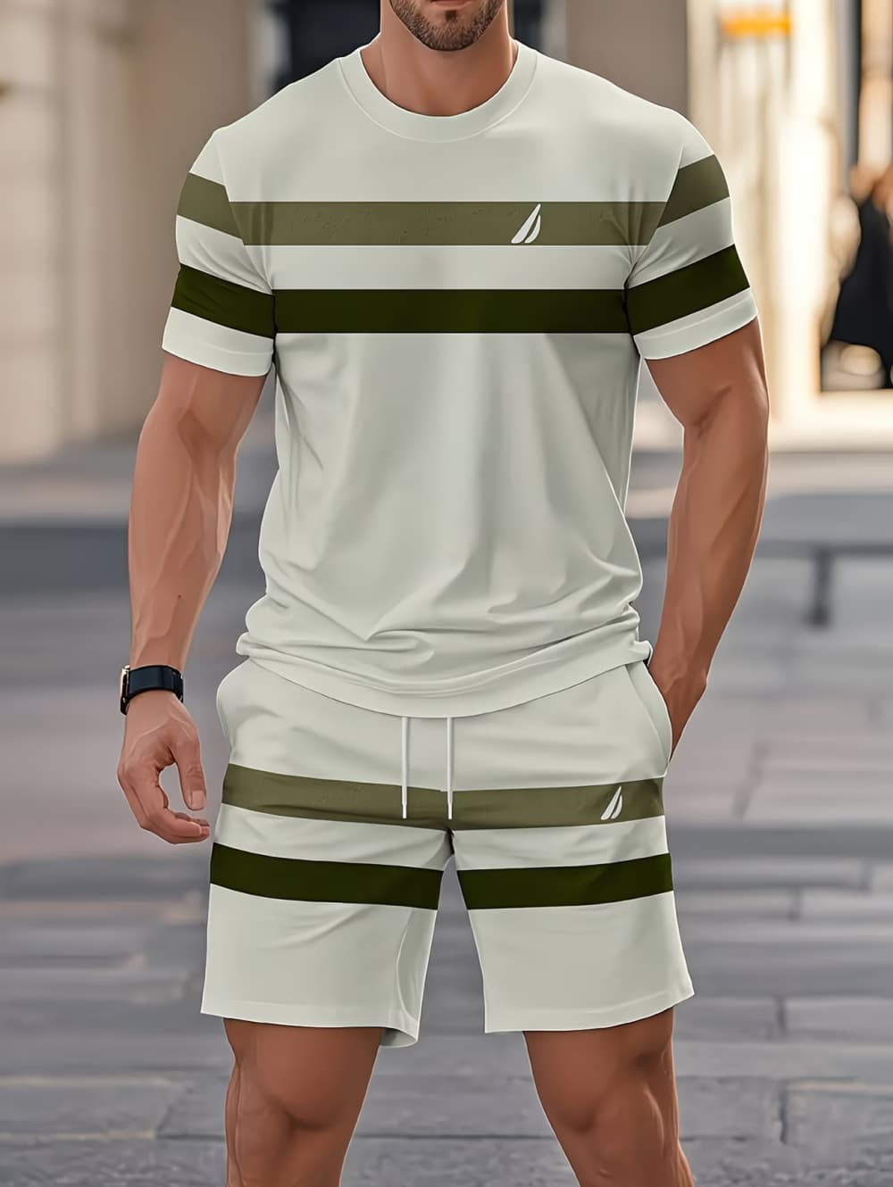 Men's Summer Sets Funny 3D Str - 3D Printing Jersey ulasan dan harga