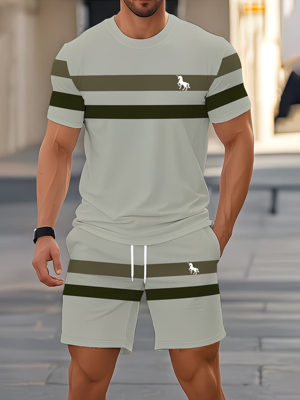 Men's Summer Sets Funny 3D Str - 3D Printing Jersey ulasan dan harga
