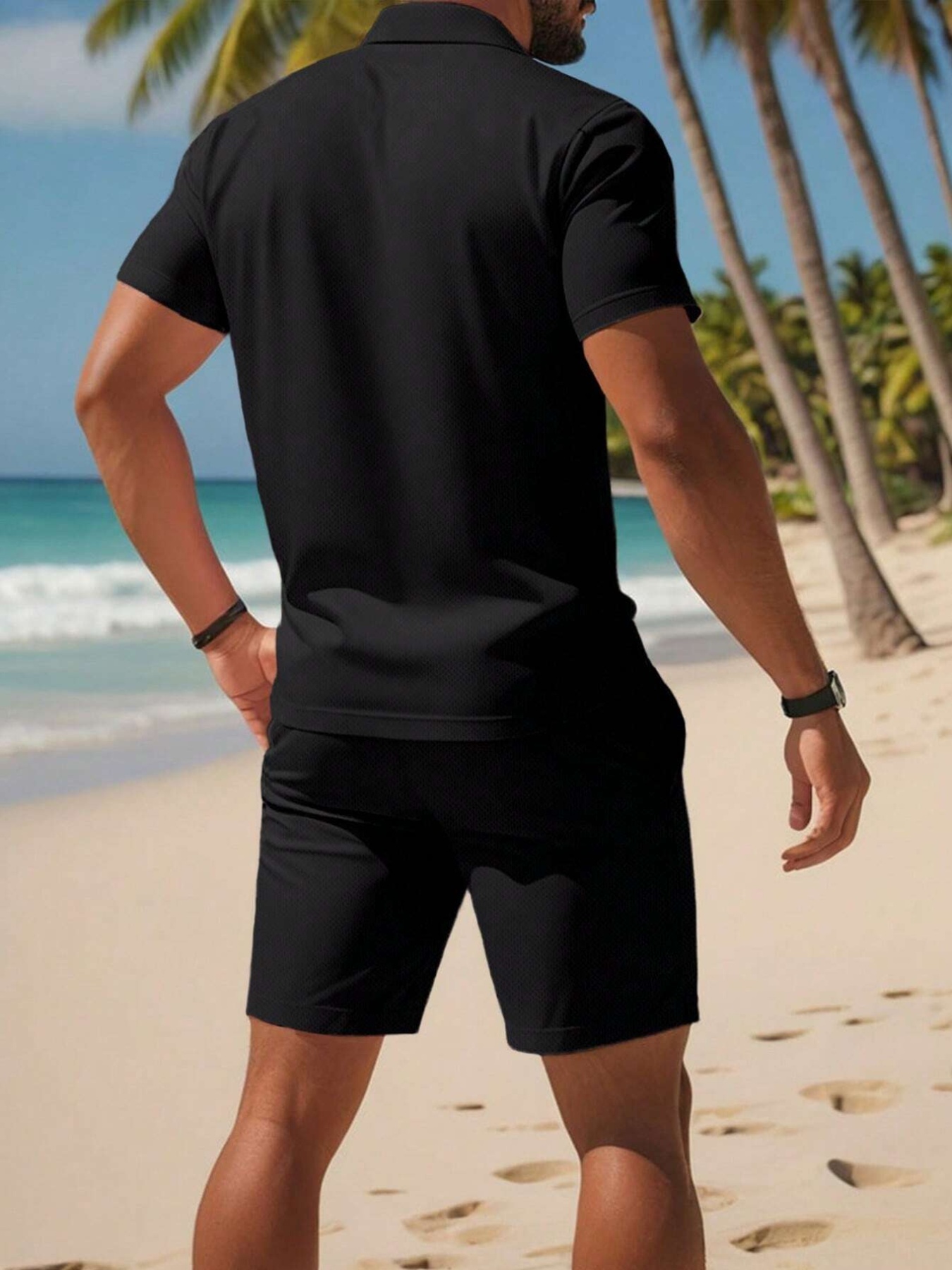 2026 Summer Men's Polo Shirt S - 3D Printing Design ulasan dan harga
