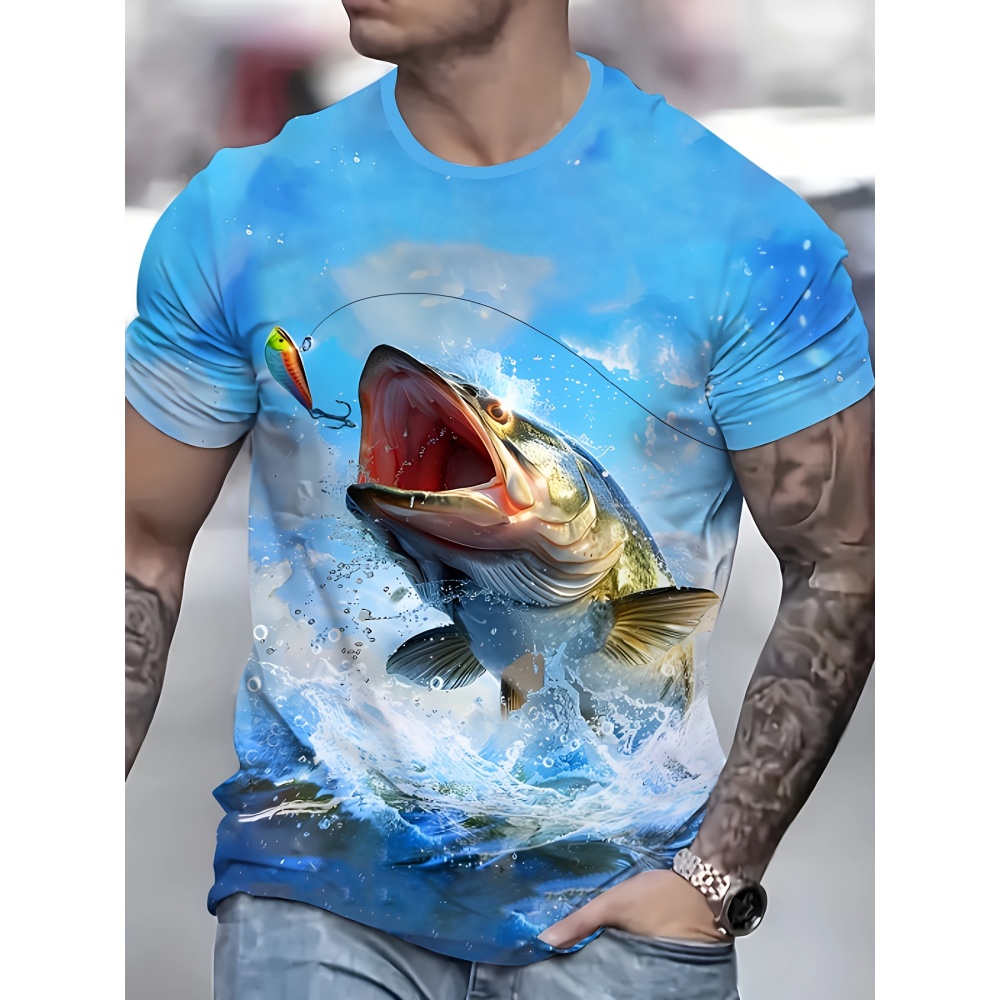 Men's Bright Blue 3D Leaping F - 3D Printing Lure ulasan dan harga
