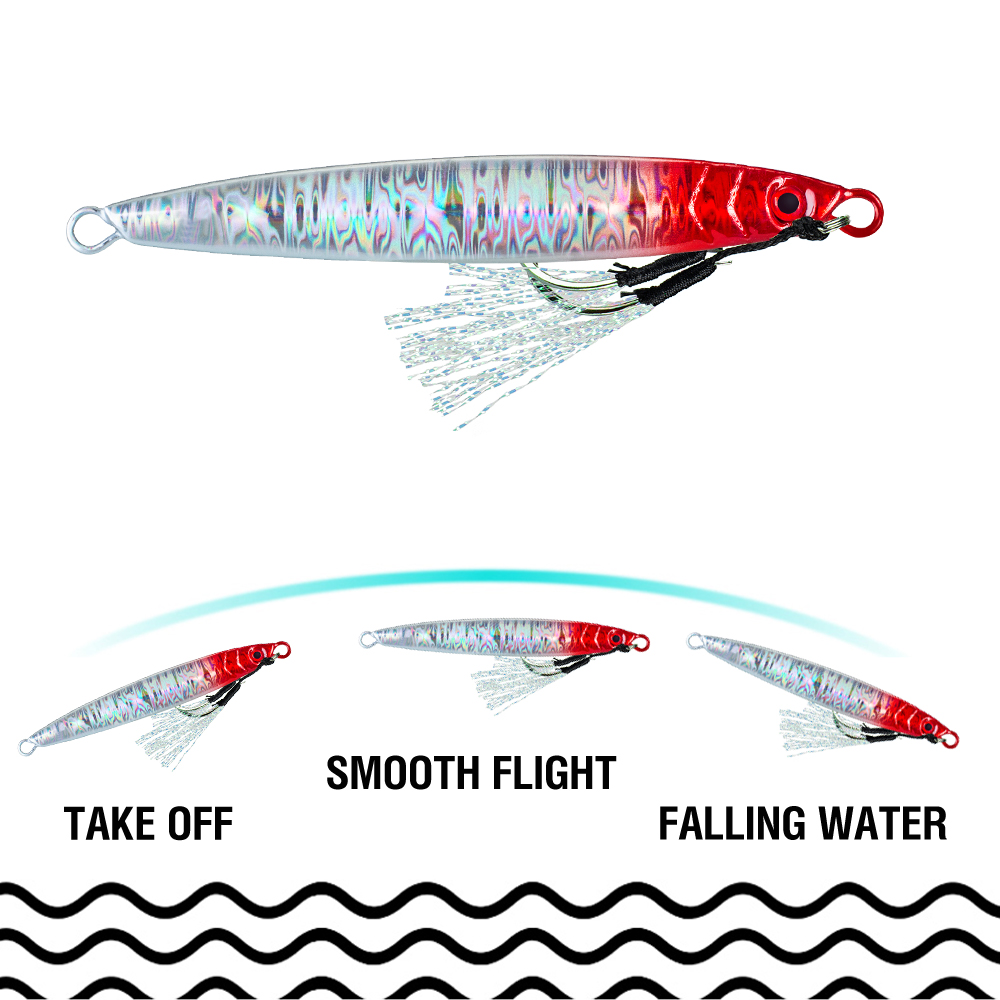 1Pc Metal Jig Casting Lure 14g - 3D Printing Lure ulasan dan harga