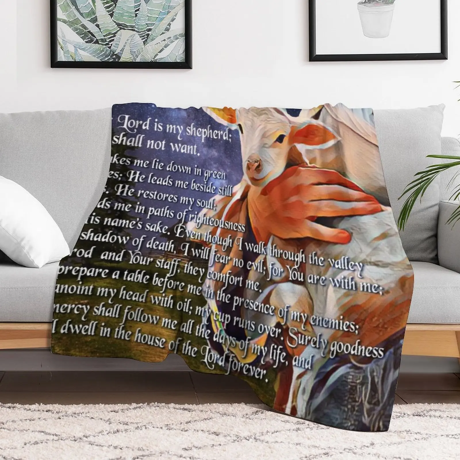 Psalm 23 Bible Verse Throw Bla - 3D Printing Verse ulasan dan harga