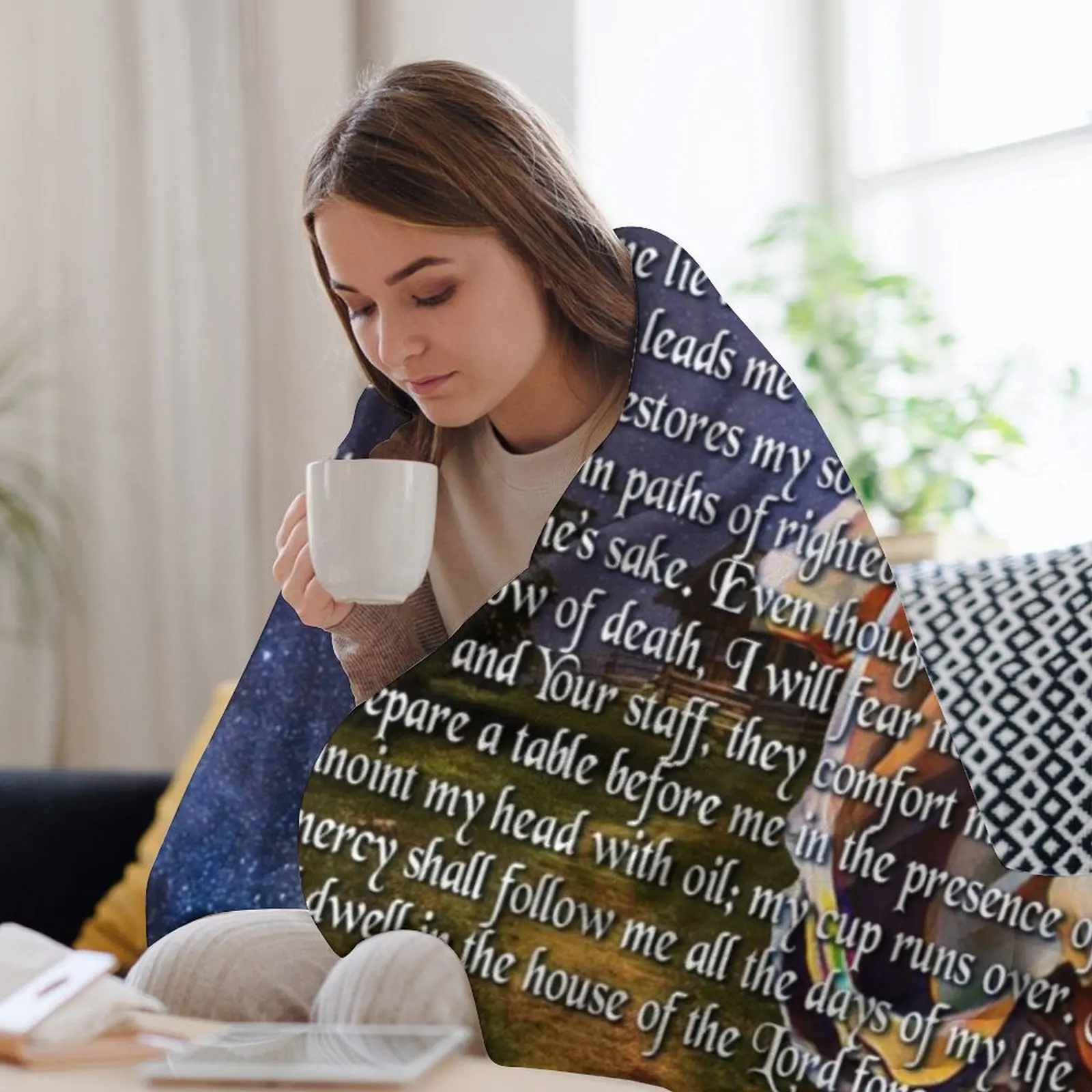 Psalm 23 Bible Verse Throw Bla - 3D Printing Verse ulasan dan harga