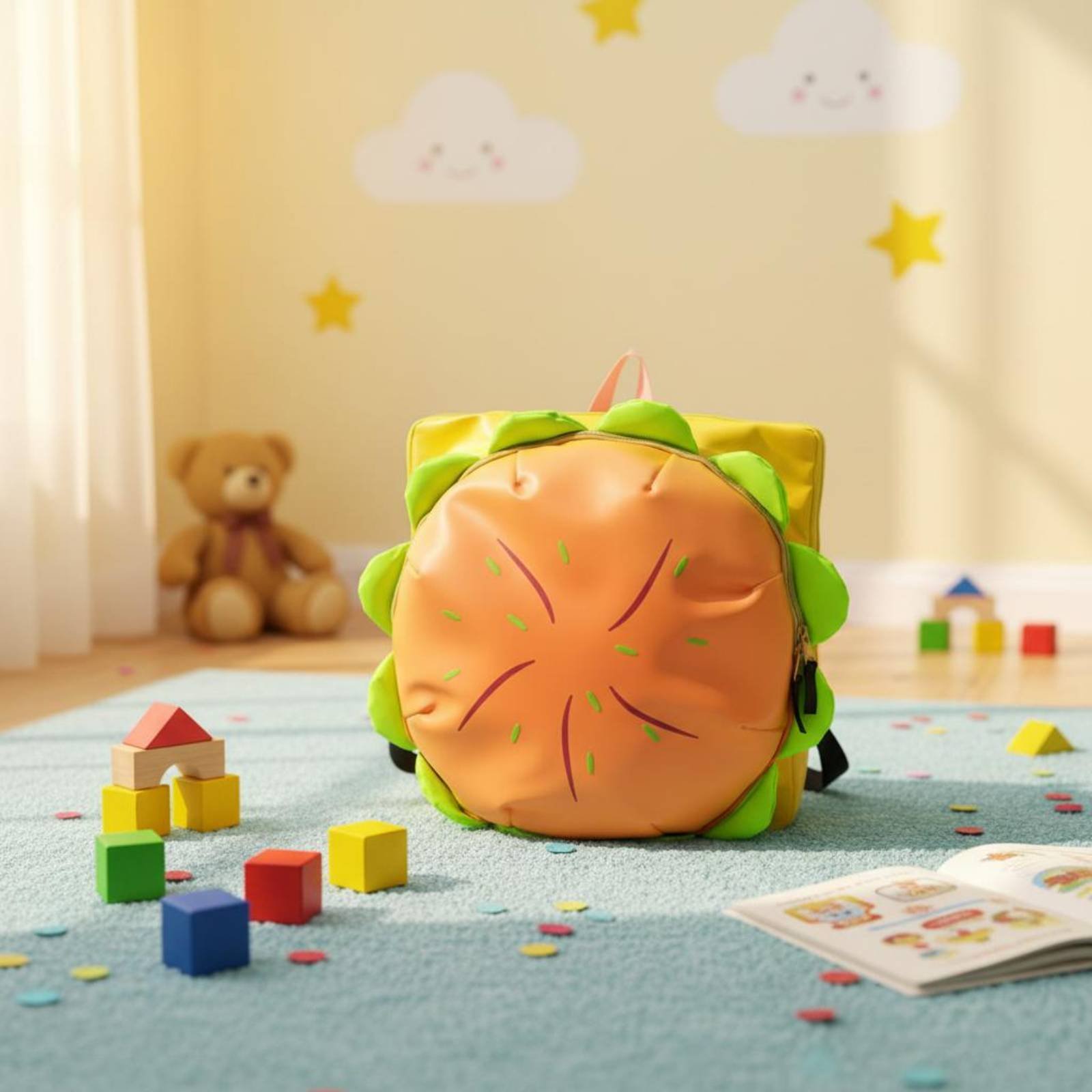 Hamburger Backpack Cute Cartoo - 3D Printing Design ulasan dan harga