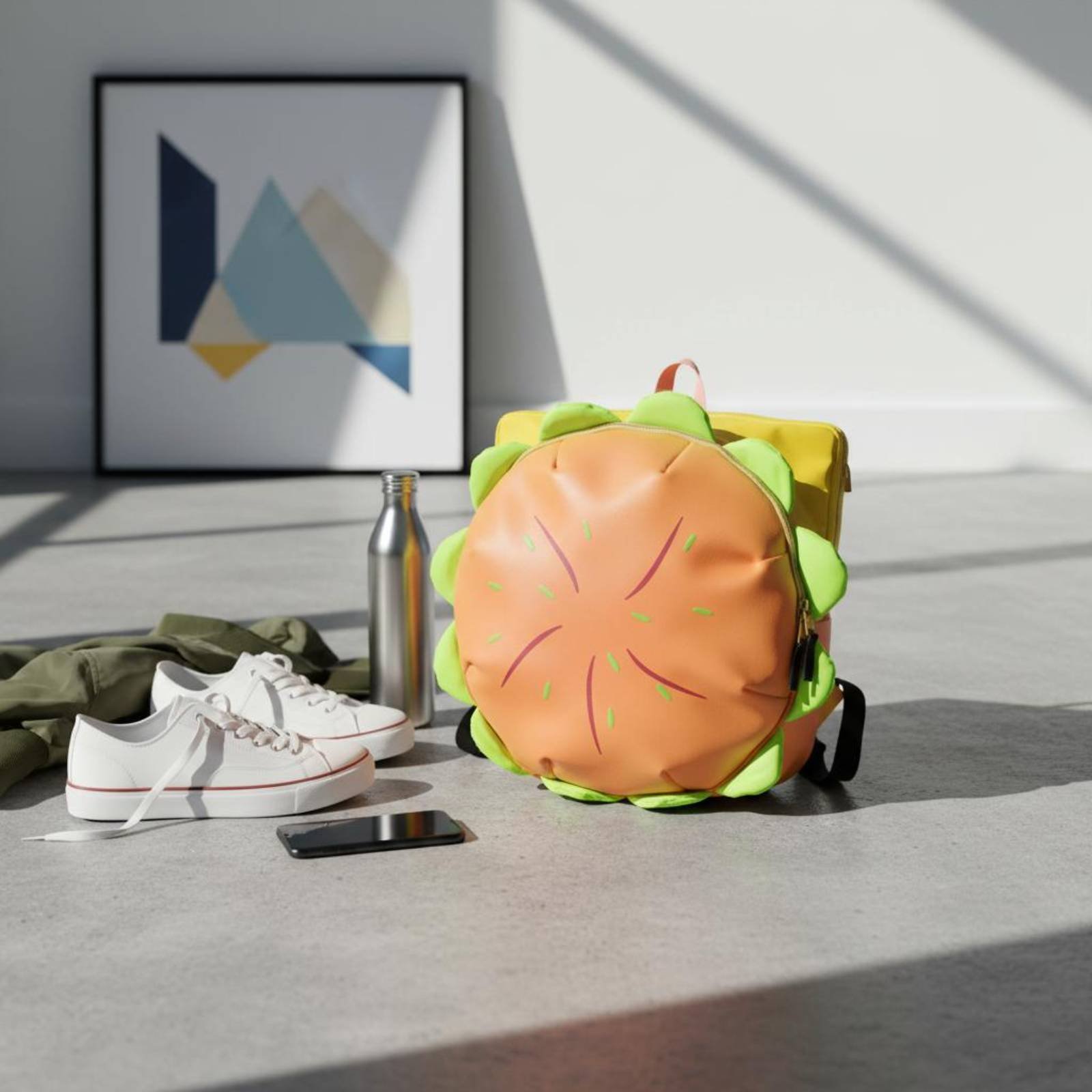 Hamburger Backpack Cute Cartoo - 3D Printing Design ulasan dan harga