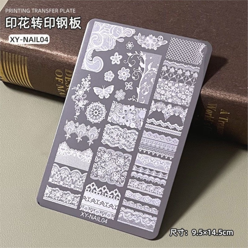 9*15cm 3D Lace Butterfly Nail  - 3D Printing Stainless Steel ulasan dan harga
