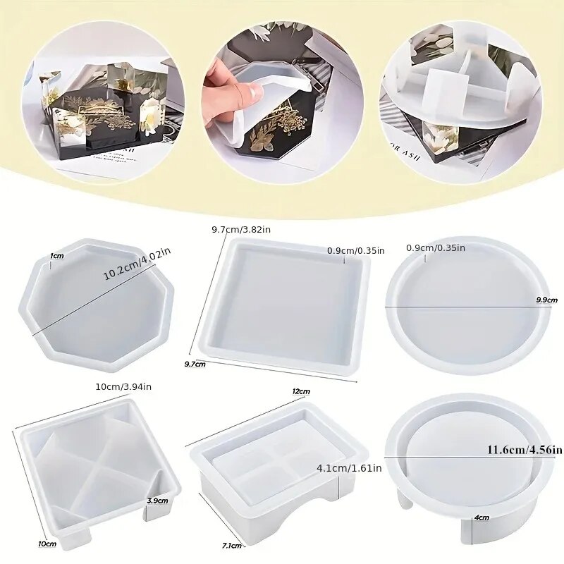 Coaster Resin Molds Set Includ - 3D Printing Epoxy Resin ulasan dan harga