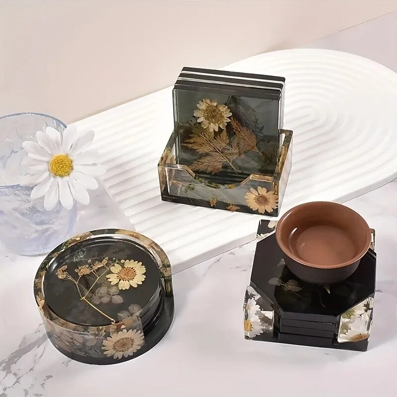 Coaster Resin Molds Set Includ - 3D Printing Epoxy Resin ulasan dan harga