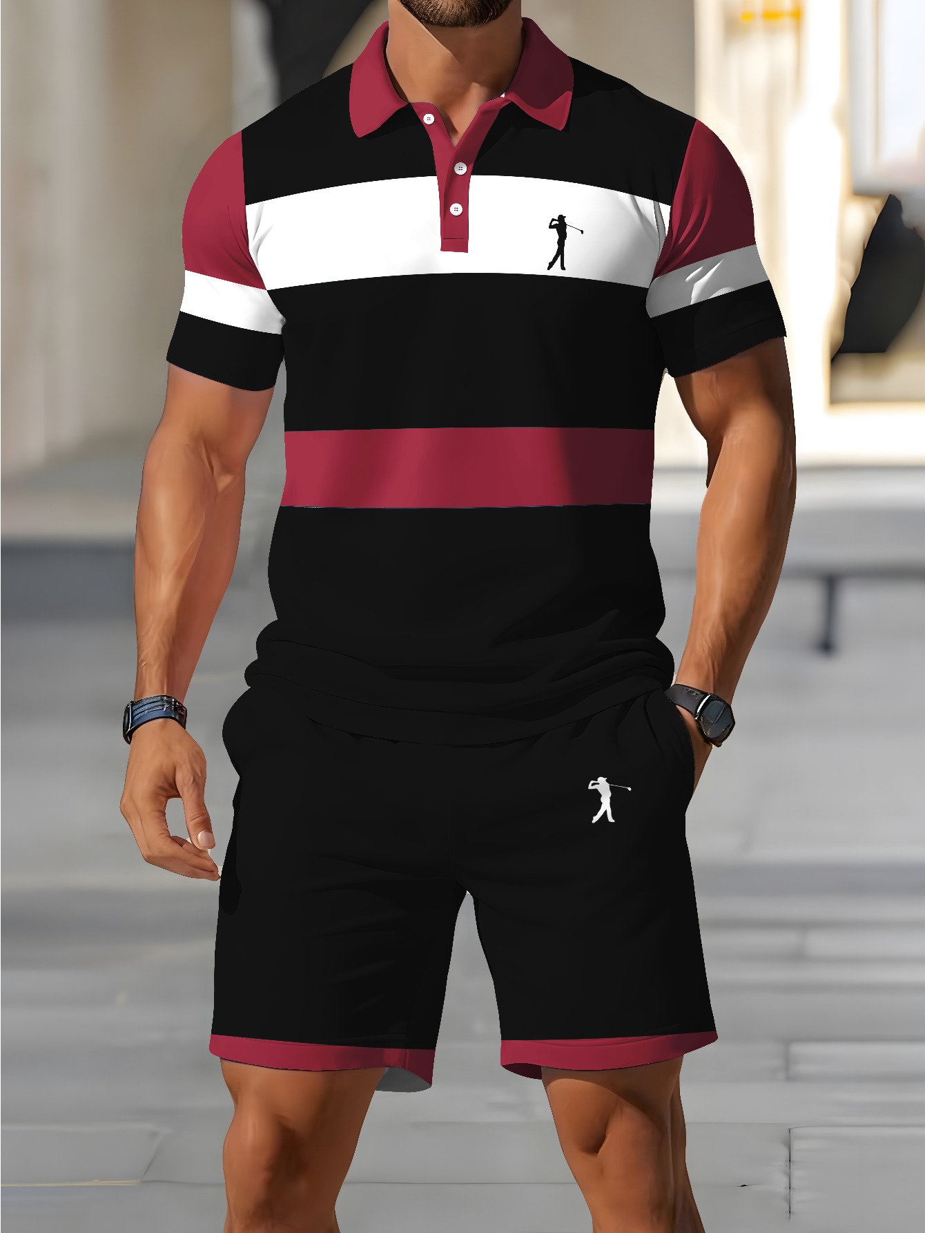2026 Summer Men's Polo Shirt S - 3D Printing Design ulasan dan harga