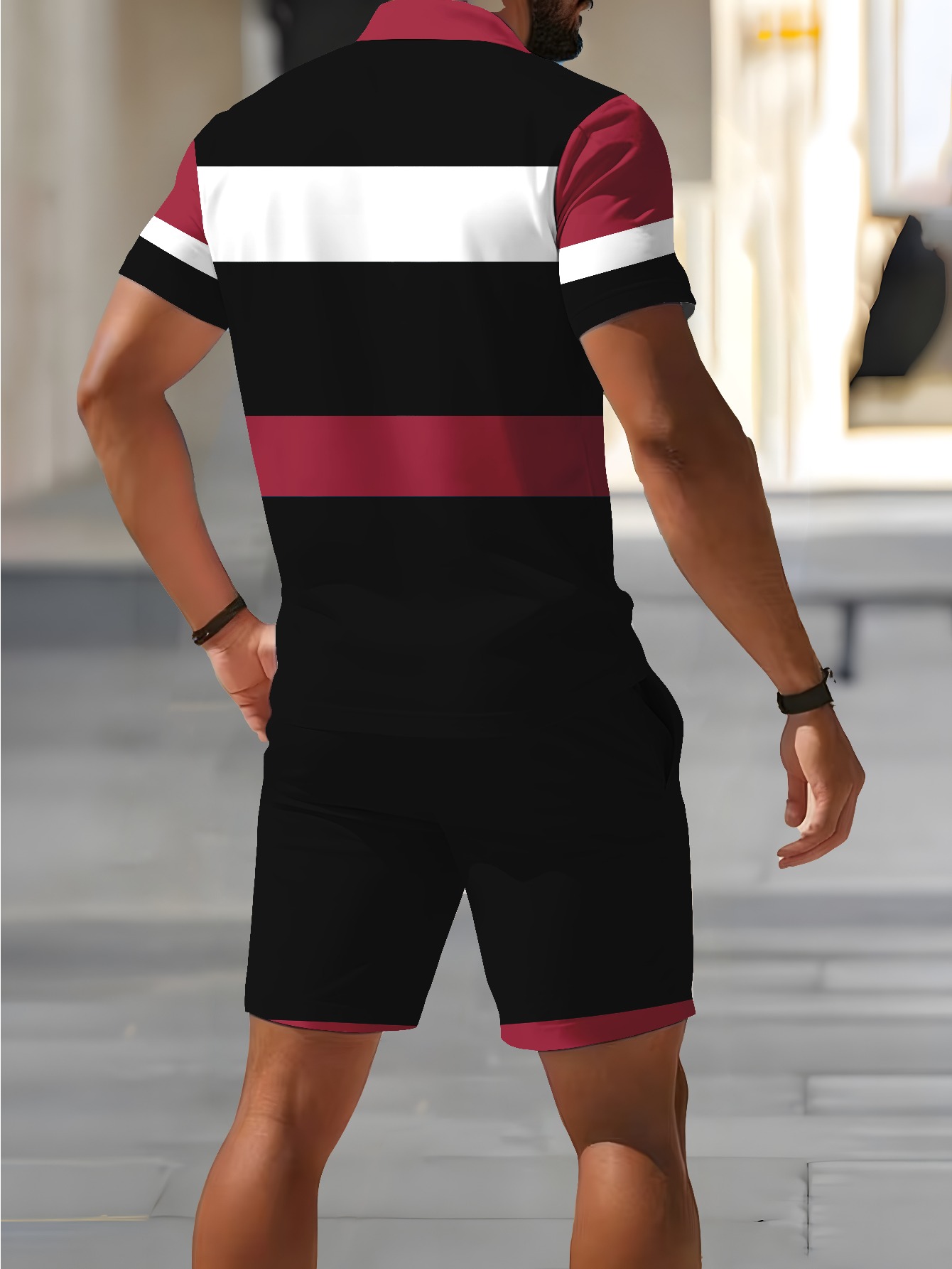 2026 Summer Men's Polo Shirt S - 3D Printing Design ulasan dan harga