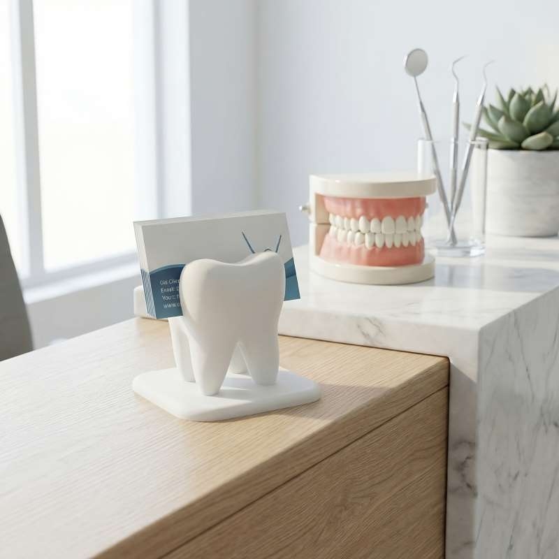 3D Printed Tooth Shaped Busine - 3D Printing Desk ulasan dan harga